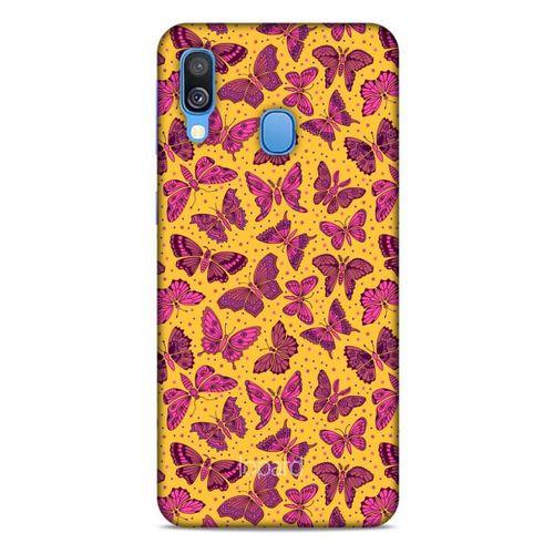 Samsung Galaxy A40 Kılıf Kelebek Etkisi (27) Tasarımlı Kılıf Karışık Renkli