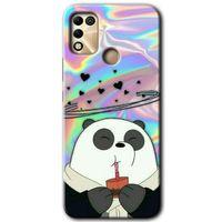 İnfinix Hot 11 Play Kılıf HD Desen Baskılı Arka Kapak - Milkshake Panda