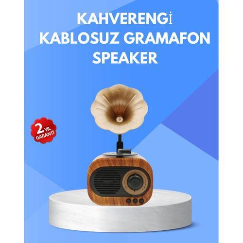 Retro Tasarımlı Mini Bluetooth Hoparlör Ve Fm Radyo Çoklu Medya