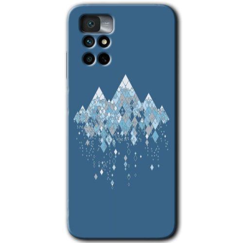 Potkal Hediye Fabrikası Xiaomi Redmi Note 11 4G Kılıf HD Desen Baskılı Arka Kapak - Yarım Mermer