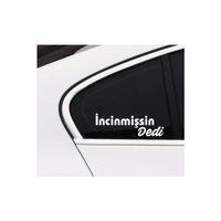 MRK İncinmişsin Dedi Sticker Oto Cam Sticker Beyaz 30 Cm