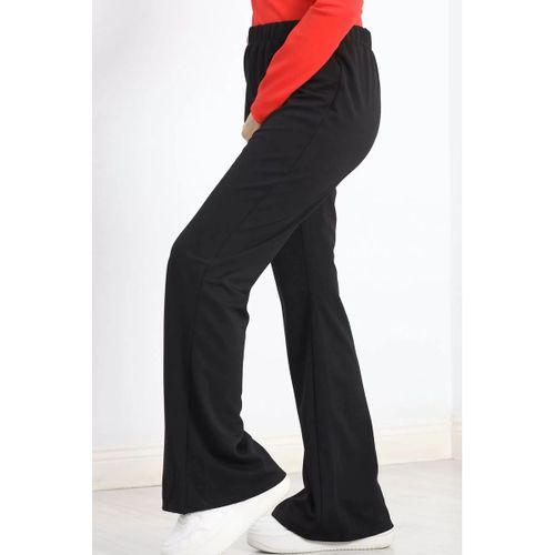 pilelistore İspanyol Paça Pantolon Siyah