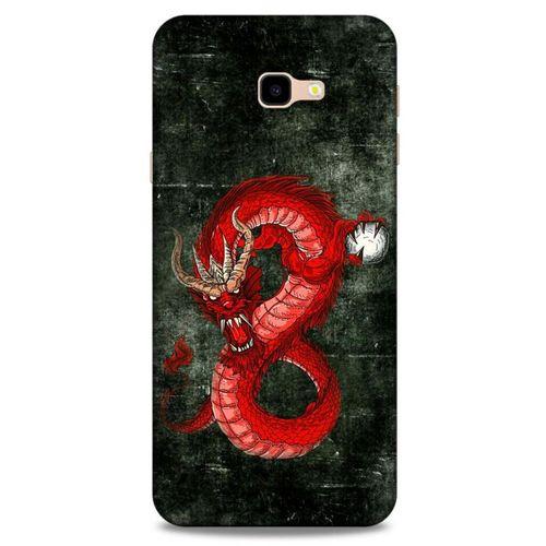 Samsung Galaxy J4 Plus Kılıf Dragons (23) Ultra Koruma Kılıfı Tatoo Kırmızı Ejderha