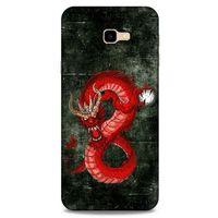Samsung Galaxy J4 Plus Kılıf Dragons (23) Ultra Koruma Kılıfı Tatoo Kırmızı Ejderha