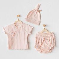 Andywawa Andywawa AC25899 3'Lü Basic Bebe Takım Salmon
