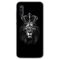 MRCİLETİSİM Xiaomi Mi 9 SE Kılıf Baskılı Kapak - King Lion + 5D Tam Kaplayan Cam