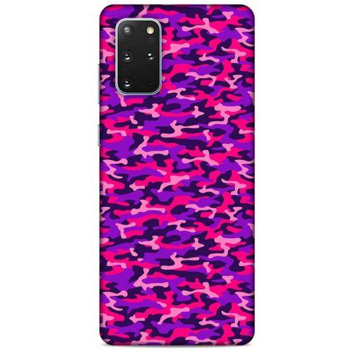 Samsung Galaxy S20 Plus Uyumlu Kılıf Mor Delisi (26) Tpu Silikon Kılıf Kamuflaj