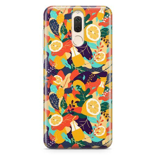 Huawei Mate 10 Lite Kılıf C Vitamini Arka Kapak Koruma Desenli Full Koruyucu