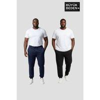 Erkek Büyük Beden İkili Jogger Paça Lastikli İnce Eşofman Altı Seti SPR26BEA951+2