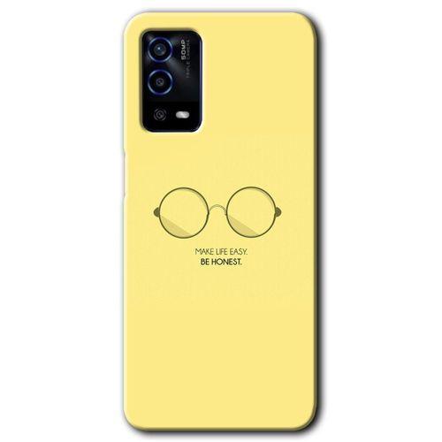 Potkal Hediye Fabrikası Oppo A55 Kılıf HD Desen Baskılı Arka Kapak - Be Honest