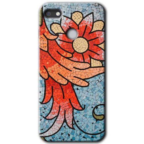 General Mobile GM 8 Go Kılıf HD Desen Baskılı Arka Kapak - Mozaik Çiçek
