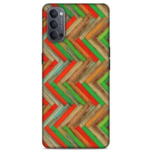 Lopard Oppo Reno 4 Uyumlu Kılıf Wood'X (34) Slim Armor Kılıf Desenli