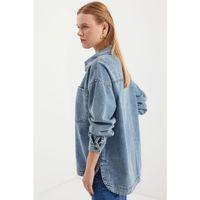 0613 Cepli Kot Ceket - Buz Mavi