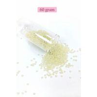 Dökme Cam Kum Boncuk (11/0) 2 mm - 60 Gram -  Krem - BNC047