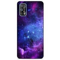 Realme 7 Pro Uyumlu Kılıf Mor Delisi (6) Silikon Kılıf Yıldızlar