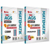 2026 MEB AGS MATEMATİK Kara Kutu 1 -2 Cilt ÖSYM Çıkmış Soru Bankası 2li Set Özetli Dijital Çözümlü