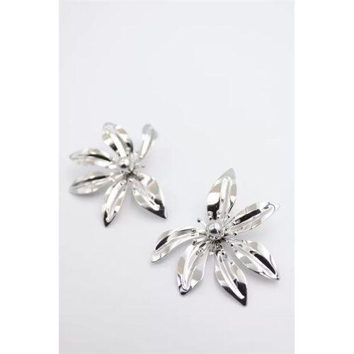 Yaprak Küpe - Gümüş