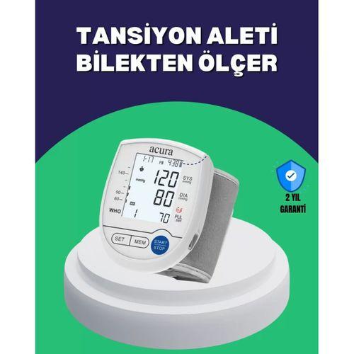 Şarjlı Ve Pilli Bilek Tansiyon Ölçer Dijital Ekran Hafıza Kayıtlı