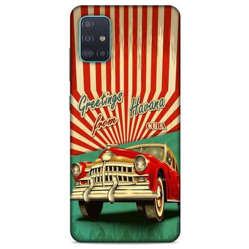 Retro (12) Desen Koruyucu Silikon Renkli Samsung Galaxy A51 Kılıf