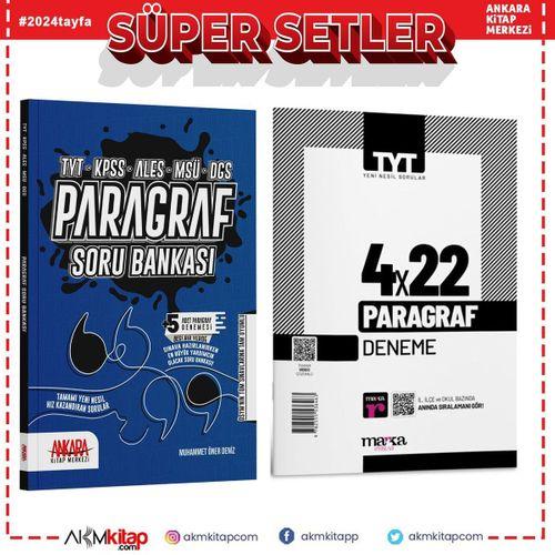 Ankara Kitap Merkezi Paragraf Soru Bankası ve Marka Deneme Seti 2 Kitap