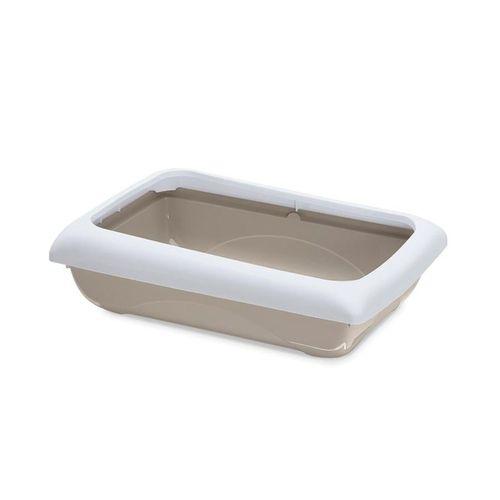 Imac Duo Kedi Tuvaleti + Kürek Bej/beyaz 59x40x28cm