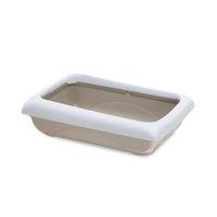 Imac Duo Kedi Tuvaleti + Kürek Bej/beyaz 59x40x28cm