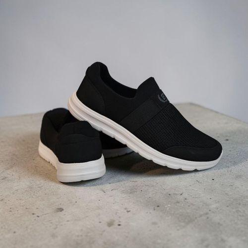 Black Sea 527 Siyah Beyaz BÜyük NUmara Bağacaksız spor ayakkabı