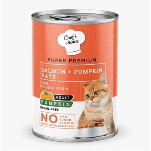 Chefs Choice Salmon Pumpkin Somonlu Balkabaklı Pate Kedi Konservesi 400 Gr