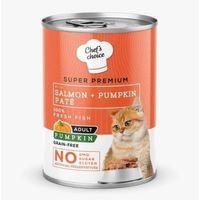 Chefs Choice Salmon Pumpkin Somonlu Balkabaklı Pate Kedi Konservesi 400 Gr