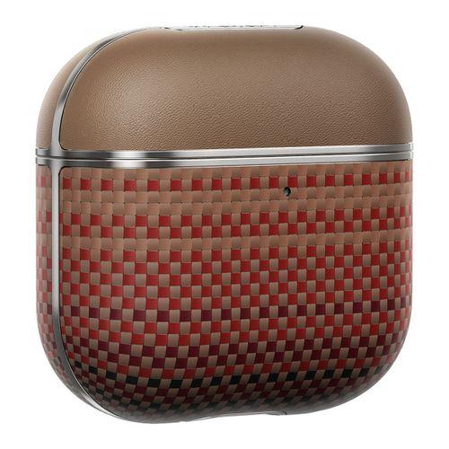 Apple Airpods 4 Kılıf Aramid Fiber Pitaka Tactile Woven Sunset-Moonrise Serisi Sunset Kapak