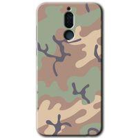 MRCİLETİSİM Huawei Mate 10 Lite Kılıf HD Desen Baskılı Arka Kapak + Temperli Cam - Kamuflaj 29