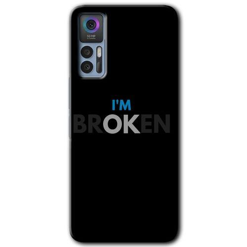TCL 30 Plus Kılıf HD Desen Baskılı Arka Kapak - Im Broken