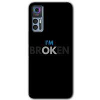 TCL 30 Plus Kılıf HD Desen Baskılı Arka Kapak - Im Broken