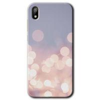 Huawei Y5 2019 Kılıf HD Desen Baskılı Arka Kapak + Temperli Cam - Blur Lights