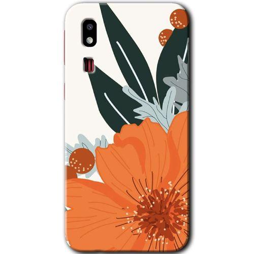 Potkal Hediye Fabrikası Samsung Galaxy A2 Core Kılıf HD Desen Baskılı Arka Kapak - Portakal Çiçeği