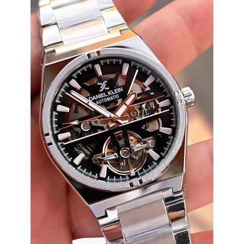 Daniel Klein Otomatik Erkek Kol Saati 30 Metre Suya Dayanıklı Çelik Kordon + Bileklik Hediyeli VS.BLKT.0707