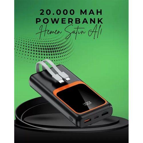 20000 Mah Taşınabilir Powerbank | Çok Kablolu, Hızlı Şarj Destekli (22.5w)
