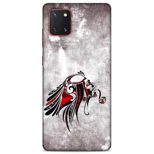 Lopard Samsung Galaxy Note 10 Lite Uyumlu Kılıf Tattoo's (43) Thin Fit Kılıf Pipolu Kızılderili