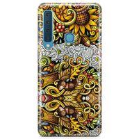 Samsung Galaxy A9 2018 Kılıf Palamut Doodle Arka Kapak Koruma Desenli Full Koruyucu