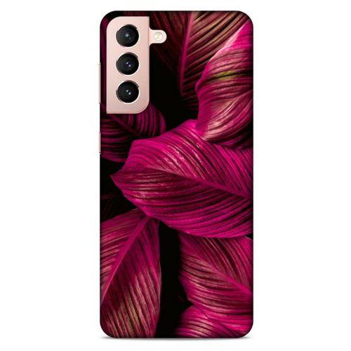 Lopard Samsung Galaxy S21 Uyumlu Kılıf Bahar (4) Koruma Kılıfı Bordo