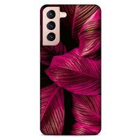 Lopard Samsung Galaxy S21 Uyumlu Kılıf Bahar (4) Koruma Kılıfı Bordo