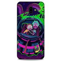 Samsung Galaxy J6 Plus Uyumlu Kılıf Rick And Morty (30) Silicone Case Doofus Rick