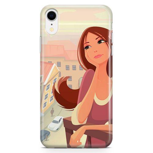 Apple iPhone XR Kılıf Balkonda Hayaller Arka Kapak Koruma Desenli Full Koruyucu