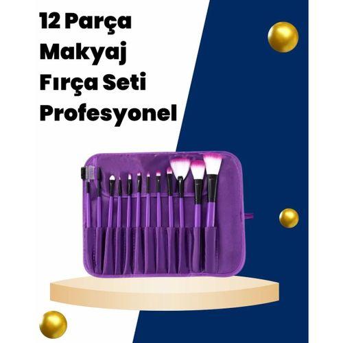 Profesyonel Makyaj Uygulamalarına Özel 12 Parça Kompakt Ve Hafif Makyaj Fırça Seti