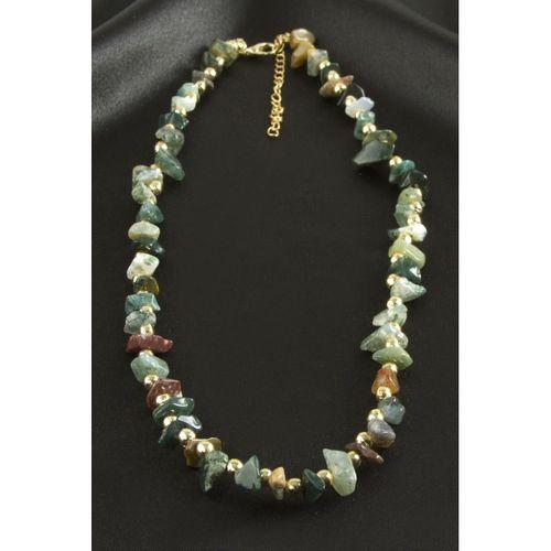 Hint Akik Kırık Doğaltaş Kolye