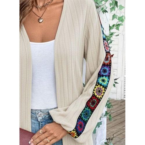 Kadın Uzun Kollu önü Açık şardonlu Kaşkorse Ceket