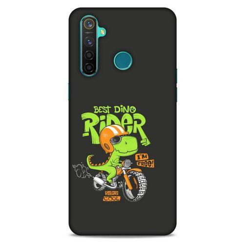 Animax Bisikletli Dinozor Oppo Realme 5 Pro Kılıf Desenli Silikon