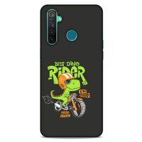 Animax Bisikletli Dinozor Oppo Realme 5 Pro Kılıf Desenli Silikon