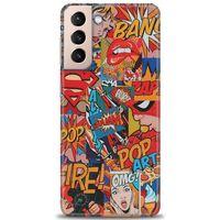 Samsung Galaxy S21 Plus Kılıf HD Baskılı Kılıf - Cartoons + Tam Ekran Koruyucu