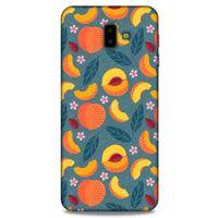 Frutix Şeftali 01 Samsung Galaxy J6 Plus Kılıf Desenli Silikon